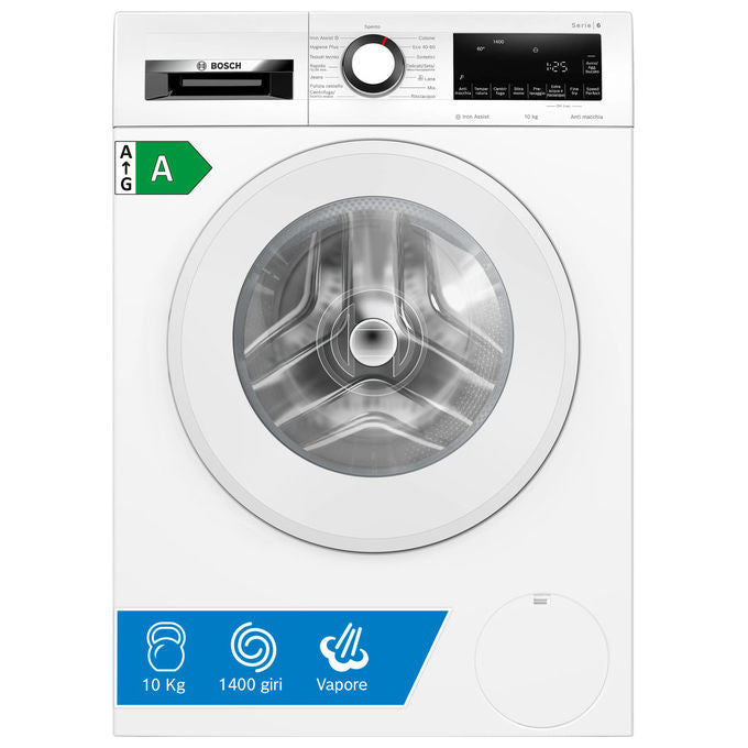 Bosch WGG254Z6II Serie 6 Lavatrice Frontale 10 Kg 1400 rpm Classe A ActiveWater Plus SpeedPerfect (85x60x59 cm) colore Bianco
