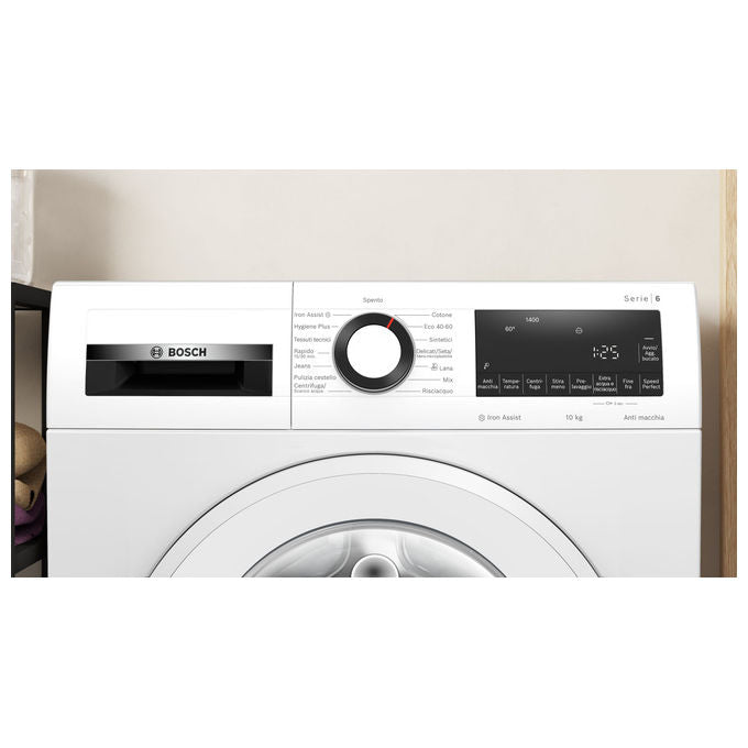 Bosch WGG254Z6II Serie 6 Lavatrice Frontale 10 Kg 1400 rpm Classe A ActiveWater Plus SpeedPerfect (85x60x59 cm) colore Bianco
