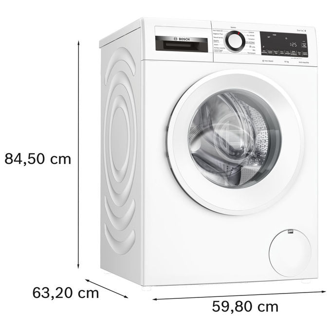 Bosch WGG254Z6II Serie 6 Lavatrice Frontale 10 Kg 1400 rpm Classe A ActiveWater Plus SpeedPerfect (85x60x59 cm) colore Bianco