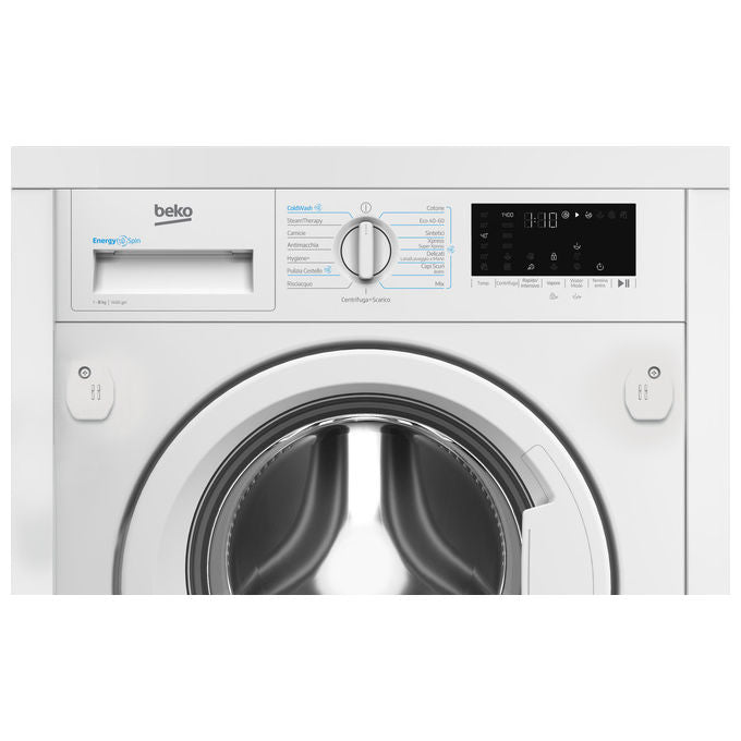 Beko WIT8A4BW b300 Lavatrice da incasso 8 Kg 1400 rpm Classe A Motore Inverter 15 programmi (82x60x55 cm) colore Bianco