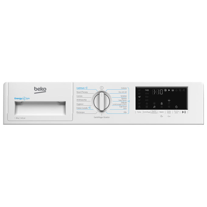 Beko WIT8A4BW b300 Lavatrice da incasso 8 Kg 1400 rpm Classe A Motore Inverter 15 programmi (82x60x55 cm) colore Bianco