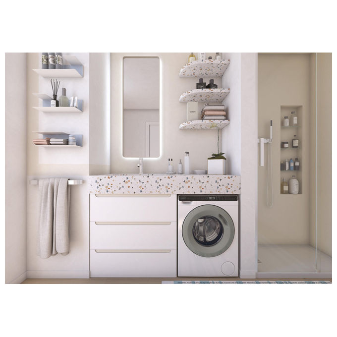 Candy CW50-BP12307GU-S ProWash 700 Mini Lavatrice Compatta 5 Kg 1200 rpm Classe A Inverter Wi-Fi (70x51x49 cm) colore Bianco