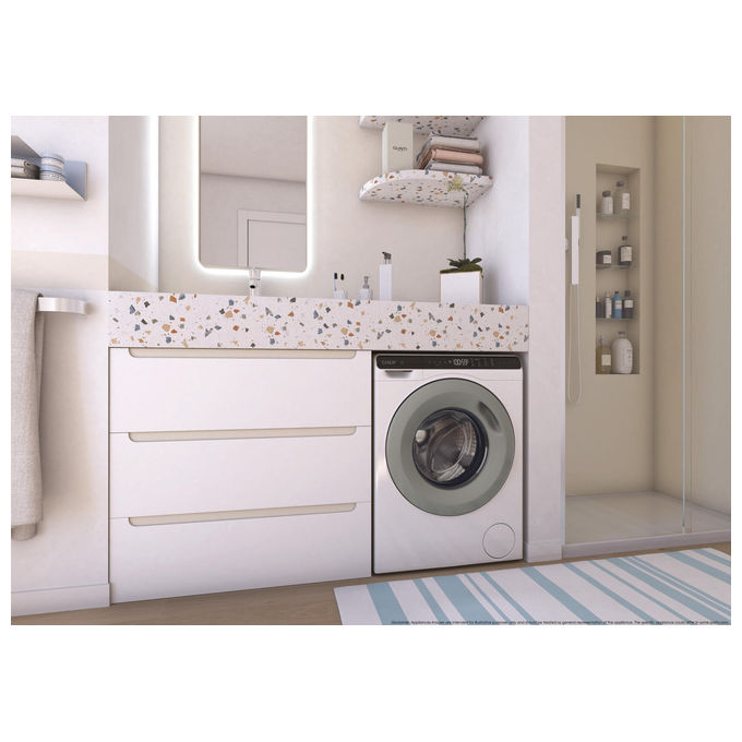 Candy CW50-BP12307GU-S ProWash 700 Mini Lavatrice Compatta 5 Kg 1200 rpm Classe A Inverter Wi-Fi (70x51x49 cm) colore Bianco