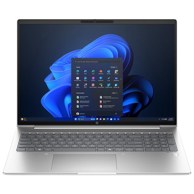 HP AD1Q1ET ProBook 460 G11 Notebook 16'' Intel Core Ultra 7 155U 16 GB RAM 512 GB SSD Wi-Fi 6E Windows 11 Pro colore Argento