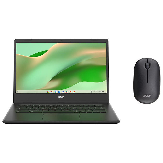 Acer NX.J37ET.001 Chromebook 314 Intel Celeron N4500 14'' Full HD 4 GB RAM 64 GB eMMC ChromeOS Mouse Wireless colore Nero