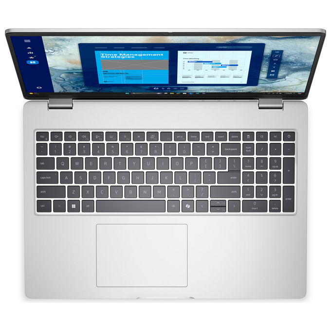 Dell PC16250 Pro 16 Notebook Intel Core Ultra 7 255U 16'' Full HD+ 16GB DDR5 512GB SSD NVMe Wi-Fi 6E Windows 11 Pro colore Platino
