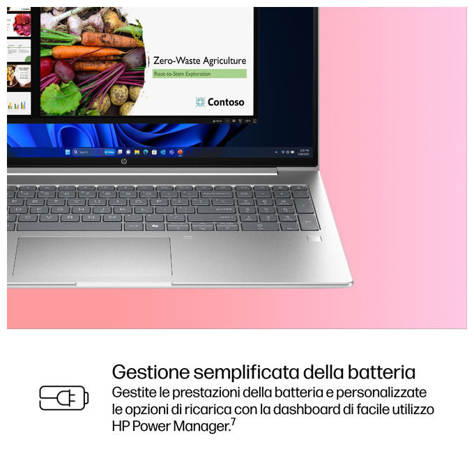 HP B39WSAT ProBook 4 G1iR Notebook 16'' Intel Core 7 150U 16 GB DDR5 512 GB SSD NVMe Wi-Fi 6E Windows 11 Pro colore Argento