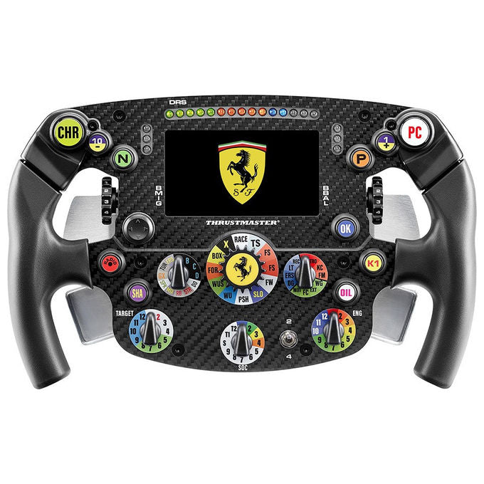 Thrustmaster 4060466 Formula Wheel Add-On Ferrari SF-25 Edition Volante da Corsa Replica 1:1 Display LCD IPS 4.3'' 21 LED PS5 PS4 PC colore Nero