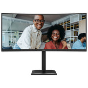 AOC CU34E4CV Monitor PC 34'' Curvo VA UWQHD 21:9 120Hz HDR10 USB-C 90W KVM FreeSync colore Nero