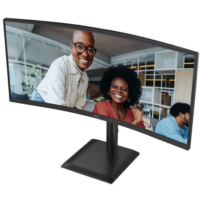 AOC CU34E4CV Monitor PC 34'' Curvo VA UWQHD 21:9 120Hz HDR10 USB-C 90W KVM FreeSync colore Nero