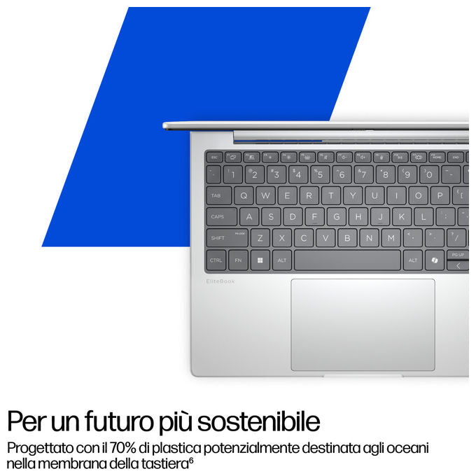 HP D76L9ET EliteBook 8 G1i Notebook 14'' Intel Core Ultra 5 16 GB RAM 512 GB SSD Wi-Fi 7 Windows 11 Pro colore Argento