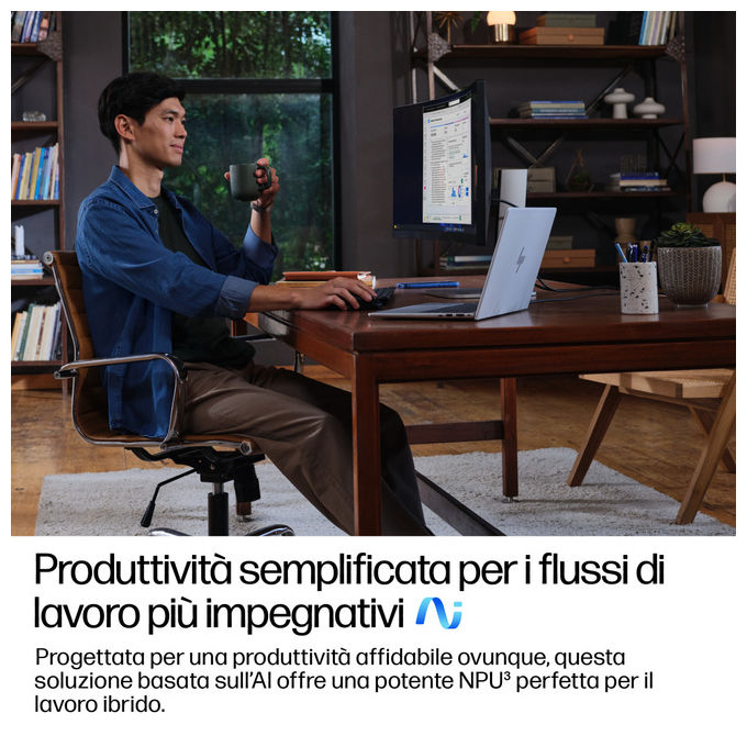 HP D76L9ET EliteBook 8 G1i Notebook 14'' Intel Core Ultra 5 16 GB RAM 512 GB SSD Wi-Fi 7 Windows 11 Pro colore Argento