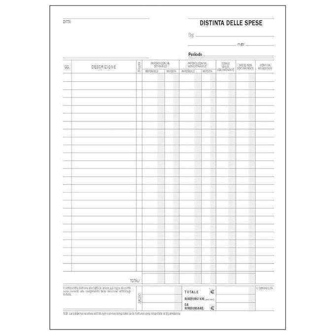 EdiPro E5778 Buste Nota Spese formato 25x18 cm confezione da 100 pezzi