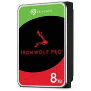Seagate ST8000NT001 IronWolf Pro Hard Disk Interno NAS 8 TB 3.5'' SATA III 7200 rpm 256 MB CMR