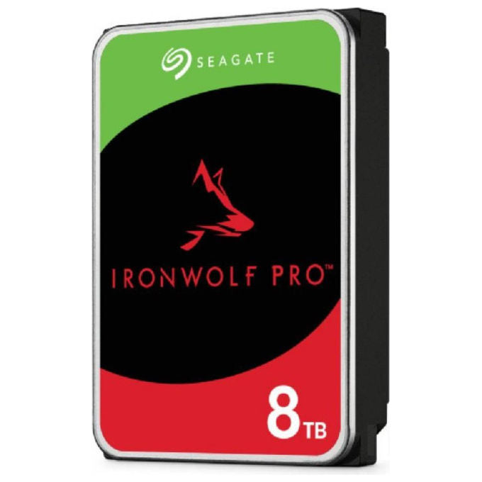 Seagate ST8000NT001 IronWolf Pro Hard Disk Interno NAS 8 TB 3.5'' SATA III 7200 rpm 256 MB CMR