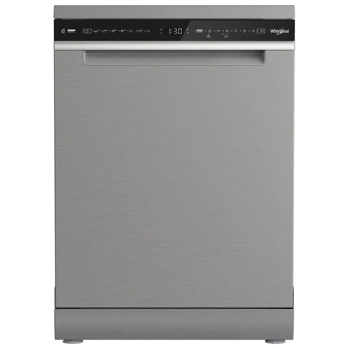 Whirlpool W8F HS61X Lavastoviglie A libera installazione 15 coperti Classe A 41 dB 8 programmi AquaStop (85x60x59 cm) colore Inox