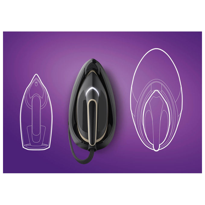Philips PSG6064-80 PerfectCare 6000 Series Ferro Generatore di Vapore 2400 W 8 bar 600 g-min OptimalTEMP SteamGlide Advanced colore Nero Oro