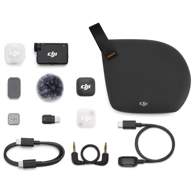 DJI CP.RN.00000530.01 Mic Mini 2 Sistema Microfonico Wireless 1 TX 1 RX 400 m 48kHz 24bit Bluetooth 5.3