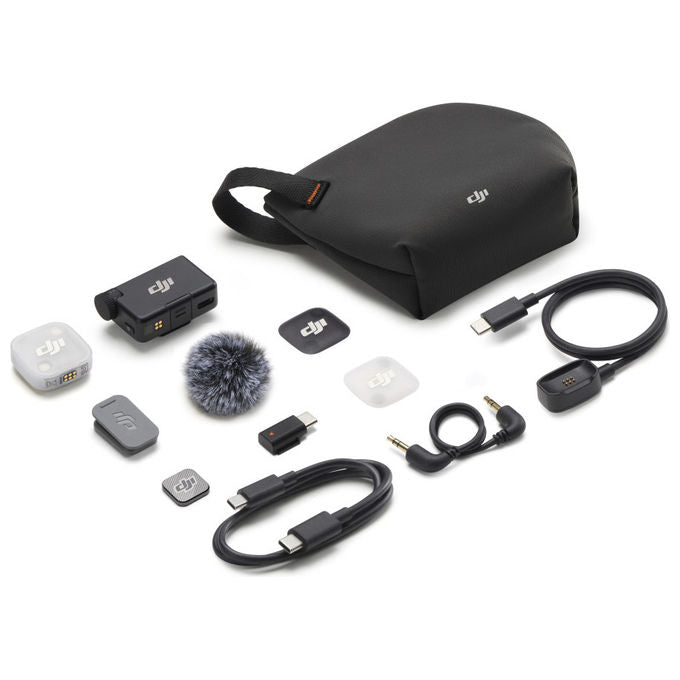 DJI CP.RN.00000530.01 Mic Mini 2 Sistema Microfonico Wireless 1 TX 1 RX 400 m 48kHz 24bit Bluetooth 5.3