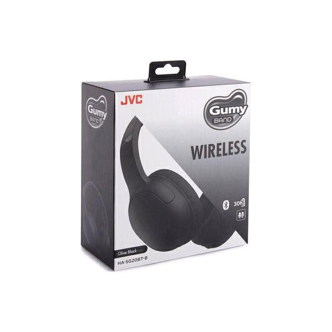 JVC HA-SG20BT Gumy Cuffie On-Ear Wireless Bluetooth 5.4 Pieghevole Autonomia 30 ore USB-C colore Oceano Verde