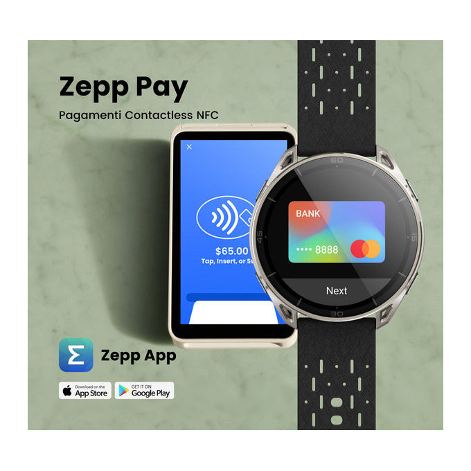 Amazfit CHEETAH 2 ULTRA Smartwatch AMOLED 1.5'' GPS NFC Wi-Fi Titanio 64 GB 5 ATM colore Titanio