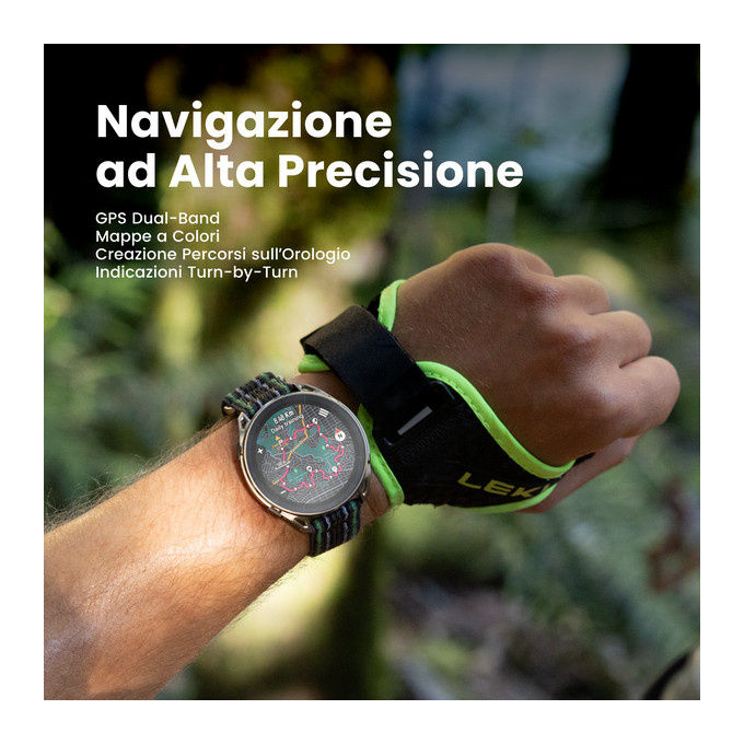 Amazfit CHEETAH 2 ULTRA Smartwatch AMOLED 1.5'' GPS NFC Wi-Fi Titanio 64 GB 5 ATM colore Titanio