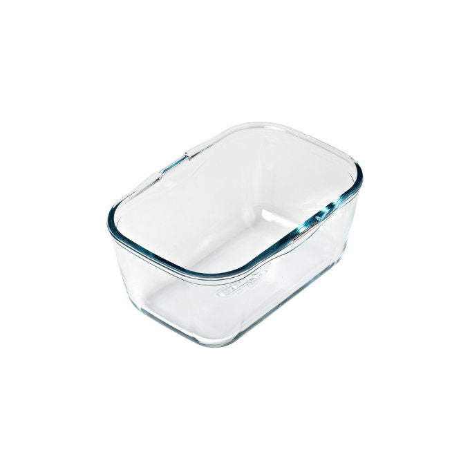 Pyrex 300U300 Pirofila da forno rettangolare vetro borosilicato 1.5 L con manico in acciaio air fryer colore Trasparente