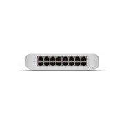 Ubiquiti USW-LITE-16-POE UniFi Switch Lite 16 porte Gigabit Ethernet L2 8 porte PoE+ 802.3at 30 W fanless colore Bianco