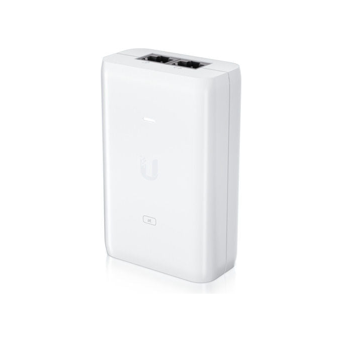 Ubiquiti U-POE-AT Adattatore PoE+ Gigabit Ethernet Bianco 30W IEEE 802.3at Networking