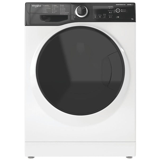 Whirlpool WSB726DIT Lavatrice Frontale 7 Kg 1200 rpm Classe A Inverter Vapore (85x60x45 cm) colore Bianco