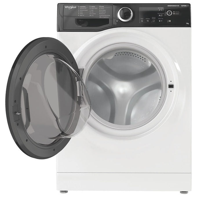 Whirlpool WSB726DIT Lavatrice Frontale 7 Kg 1200 rpm Classe A Inverter Vapore (85x60x45 cm) colore Bianco