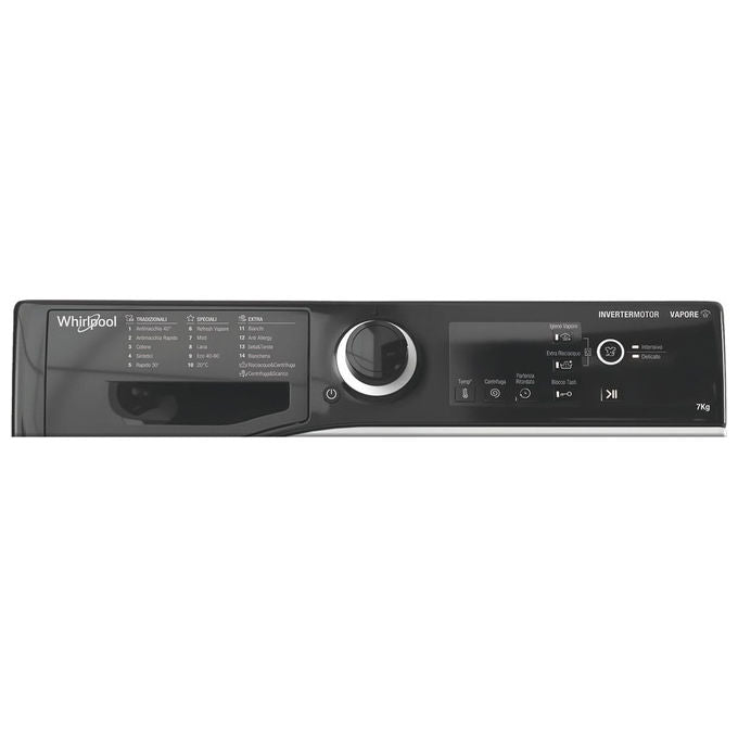 Whirlpool WSB726DIT Lavatrice Frontale 7 Kg 1200 rpm Classe A Inverter Vapore (85x60x45 cm) colore Bianco