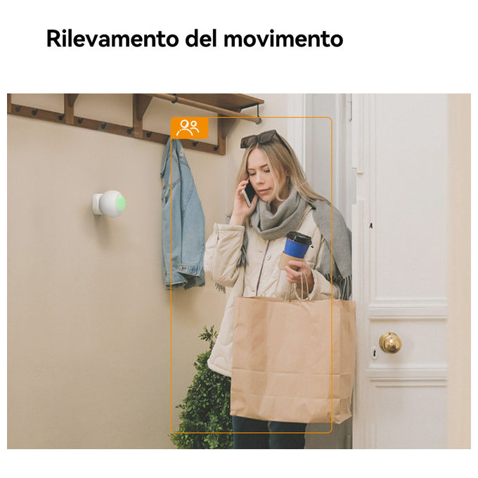 Imou KIT-ALARM(ZG2) Kit Allarme Smart Centralina ZigBee Wi-Fi 2 Sensori Porta 1 Sensore Movimento 1 Bottone Smart colore Bianco