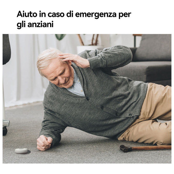 Imou KIT-ALARM(ZG2) Kit Allarme Smart Centralina ZigBee Wi-Fi 2 Sensori Porta 1 Sensore Movimento 1 Bottone Smart colore Bianco