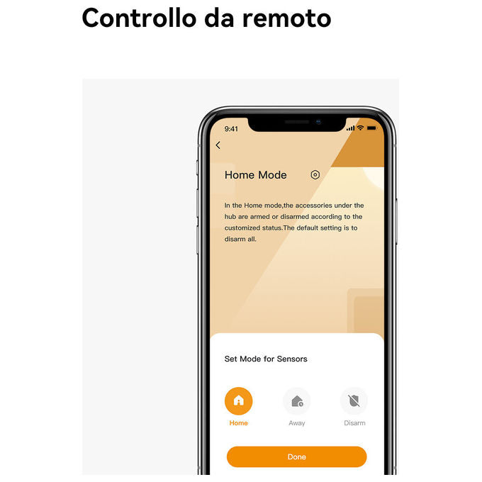 Imou KIT-ALARM(ZG2) Kit Allarme Smart Centralina ZigBee Wi-Fi 2 Sensori Porta 1 Sensore Movimento 1 Bottone Smart colore Bianco