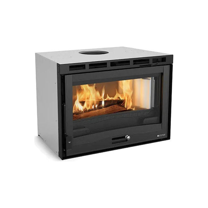 La Nordica 6016714 Inserto 70 H49 4.0 Caminetto a Legna Ventilato 6,7 kW 82% Classe A+ 192 m³ colore Nero