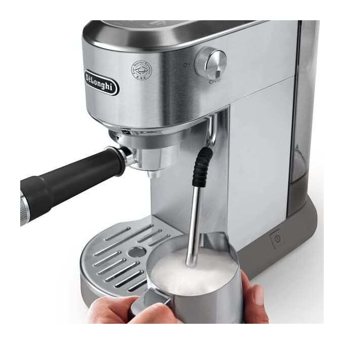 De'Longhi EC890.M Dedica Duo Macchina da caffe' Espresso 1.1 L 15 bar 1450 W Cold Brew Cialde E.S.E. colore Argento