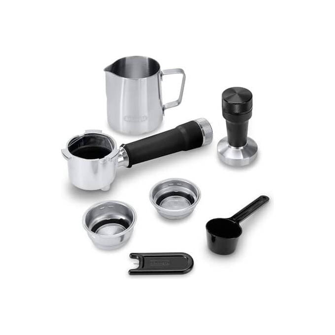 De'Longhi EC890.M Dedica Duo Macchina da caffe' Espresso 1.1 L 15 bar 1450 W Cold Brew Cialde E.S.E. colore Argento