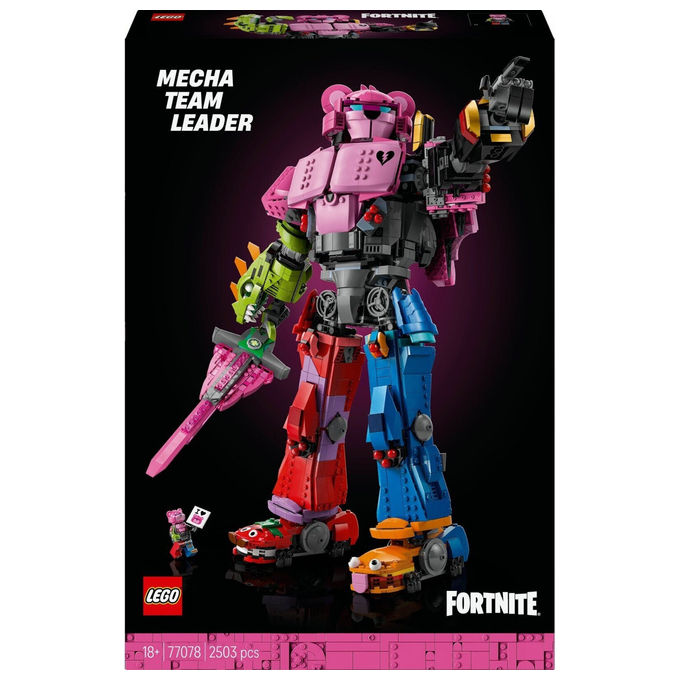 Lego 77078 Fortnite Leader Squadra Mecha Set da Costruzione 2503 pezzi Action Figure 45 cm con Minifigure e Spada