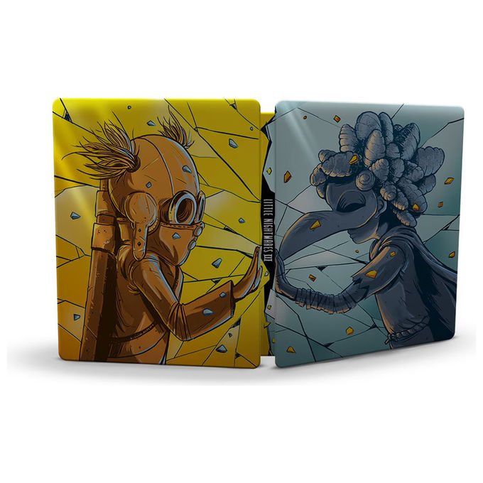 Bandai Namco Little Nightmares III Mirror's Edition Videogioco PS4 Avventura Cooperativa Online con Statuetta Artbook Steelbook