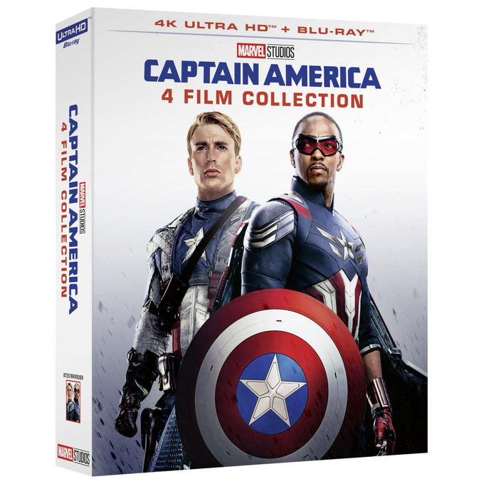 Eagle Pictures Captain America 4 Film Collection Cofanetto 4 Blu-ray Il primo vendicatore Il soldato d'inverno Civil War Brave New World