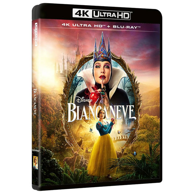 Disney Biancaneve Live Action Steelbook Blu-ray 4K Ultra HD + Blu-ray HD 2 Dischi Edizione 2025 Marc Webb Rachel Zegler Gal Gadot