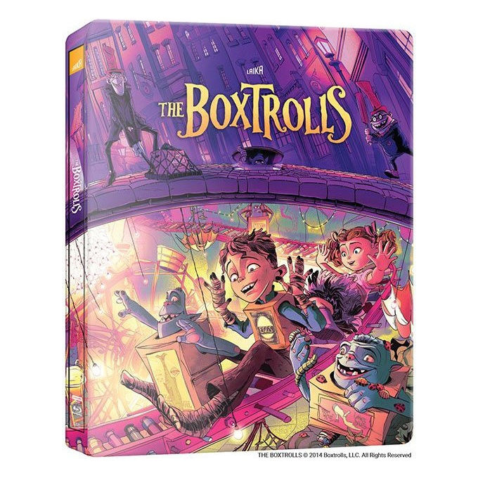 Plaion Pictures Boxtrolls Le Scatole Magiche Steelbook Blu-ray 4K Ultra HD Edizione Limitata 10° Anniversario Animazione 2 Dischi