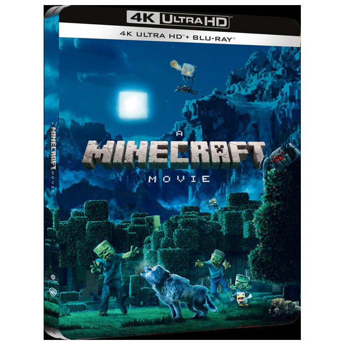 Warner Bros Un Film Minecraft 4K Ultra HD Blu-ray 2025 Jared Hess Jason Momoa Jack Black 2 Dischi