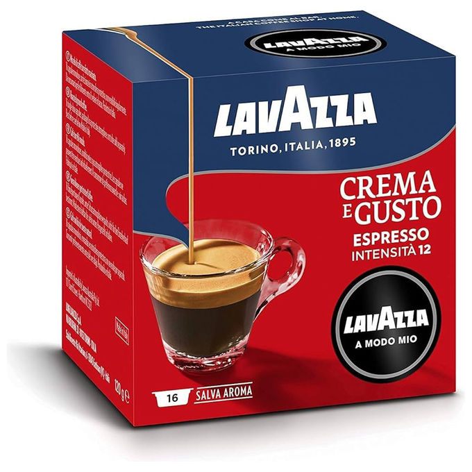 Lavazza CREMAandGUSTO Capsule Caffe' compatibili A Modo Mio 72 capsule 540 Kg