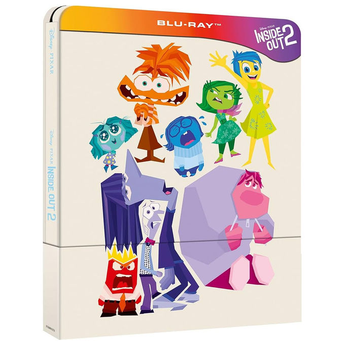 Eagle Pictures Inside Out 2 Steelbook Blu-ray Animazione Disney Pixar 1080p Area 2 PAL 1 disco