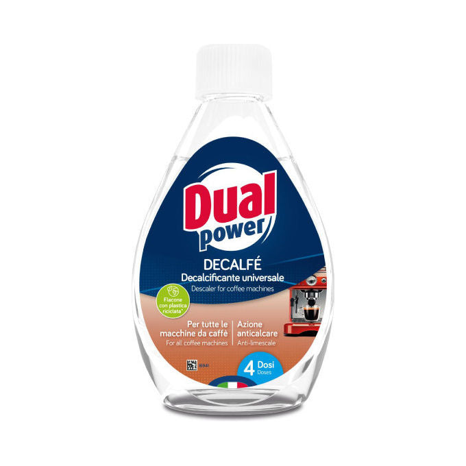 Dual Power DS9141 Decalfe' Decalcificante Universale Macchine da Caffe' Liquido 300 ml Ingredienti Naturali HACCP Made in Italy