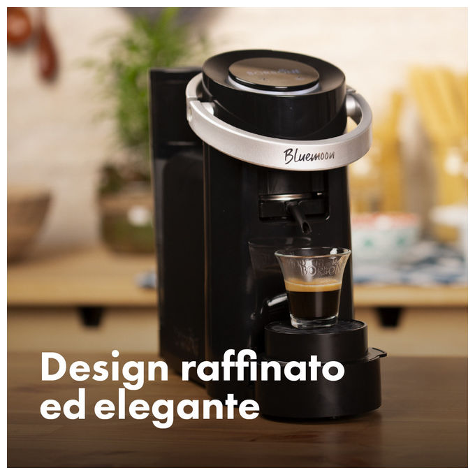 Caffe' Borbone BLUEMOONBIANCA Bluemoon Macchina da caffe' a Cialde ESE 44mm 0.9 L 15 bar 650 W Espresso e Bevande Calde colore Bianco