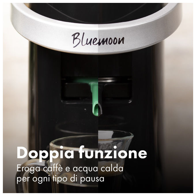 Caffe' Borbone BLUEMOONBIANCA Bluemoon Macchina da caffe' a Cialde ESE 44mm 0.9 L 15 bar 650 W Espresso e Bevande Calde colore Bianco