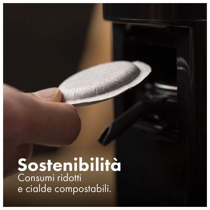 Caffe' Borbone BLUEMOONBIANCA Bluemoon Macchina da caffe' a Cialde ESE 44mm 0.9 L 15 bar 650 W Espresso e Bevande Calde colore Bianco